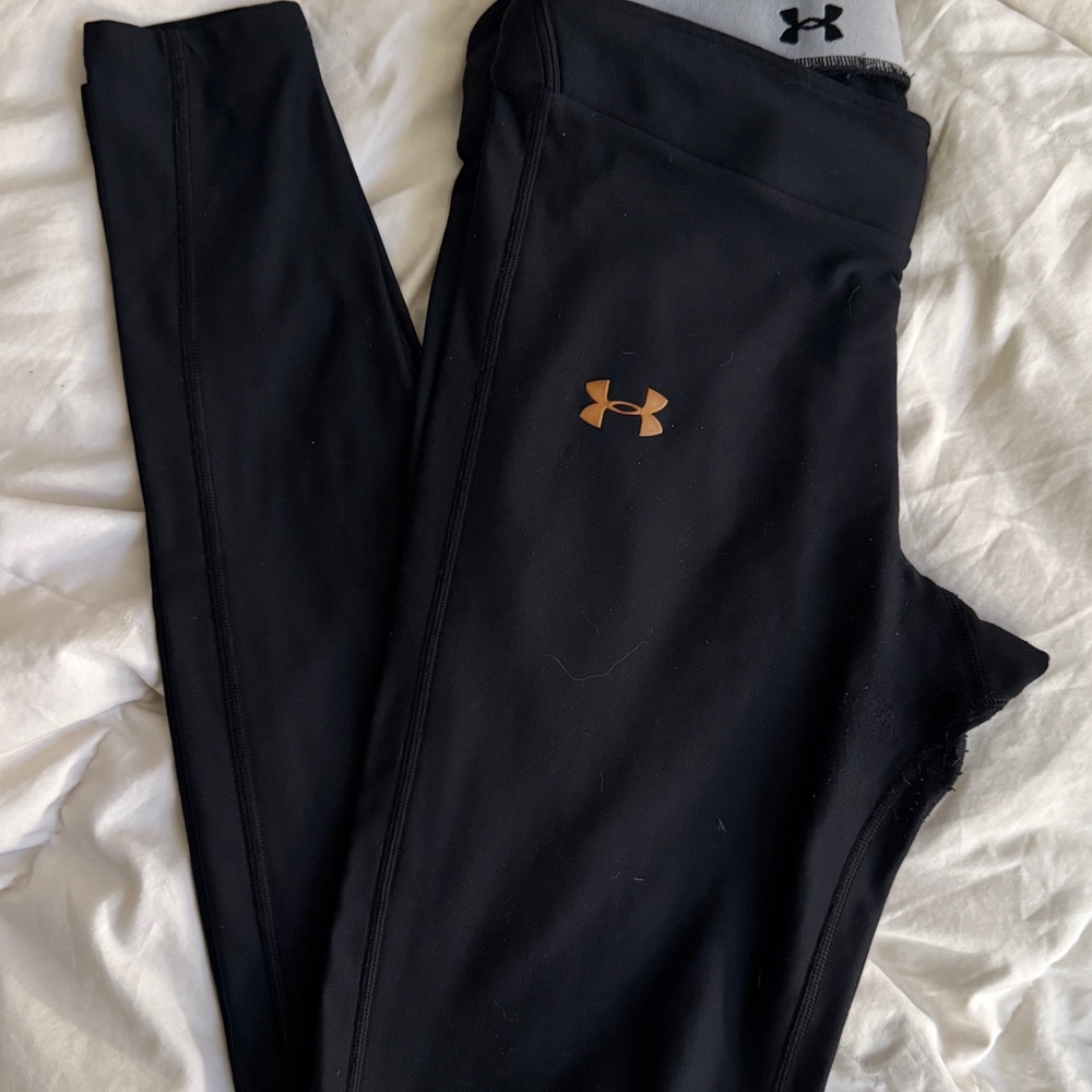 Under Armour Black Leggings M Compression Coldgear